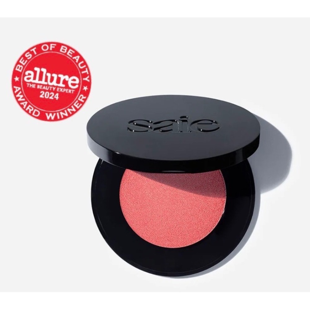 Saie Blush Glow Sculpt Cream Highlighting Peachglow Clean Beauty